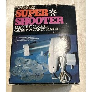 Vintage Wear-Ever Super Shooter Electric Cookie Press Canape Candy Maker 70001